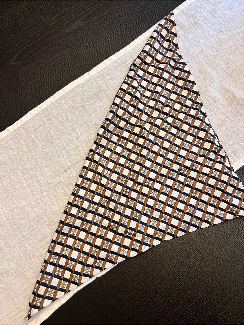 Tory Burch Geo Logo Printed Scarf